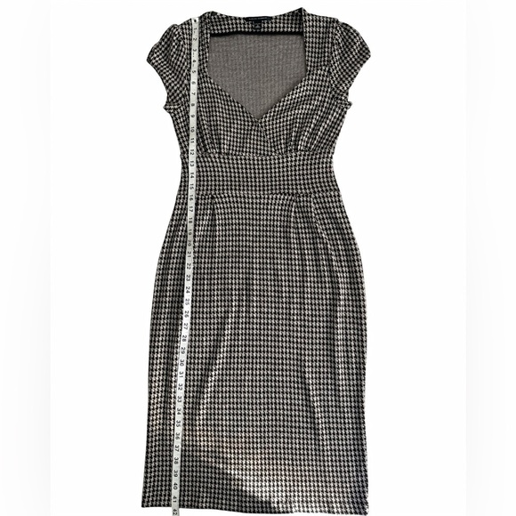 Banana Republic S Houndstooth Sheath Dress Sweetheart Career Work Cocktail - Picture 6 of 8